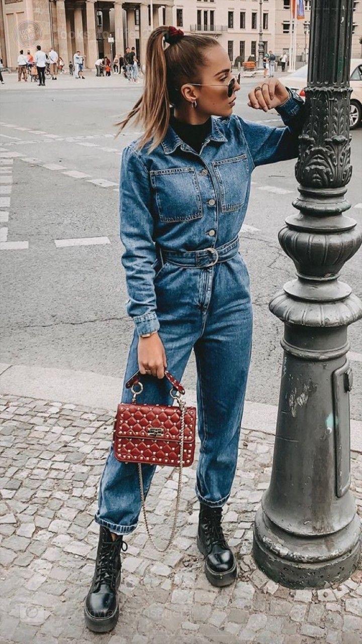 outfit look total denim 